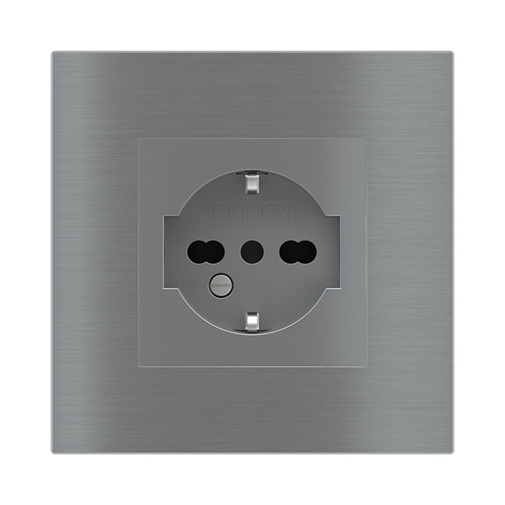 Ekinex EK-SQG plate – Metal Titanium (GBS)