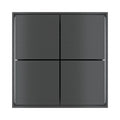 Ekinex FF KNX 4-channel basic pushbutton (no LED) EK-E32-TP – assembled device
