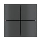 Ekinex FF KNX 4-channel pushbutton with thermostat EK-ED2-TP – assembled device