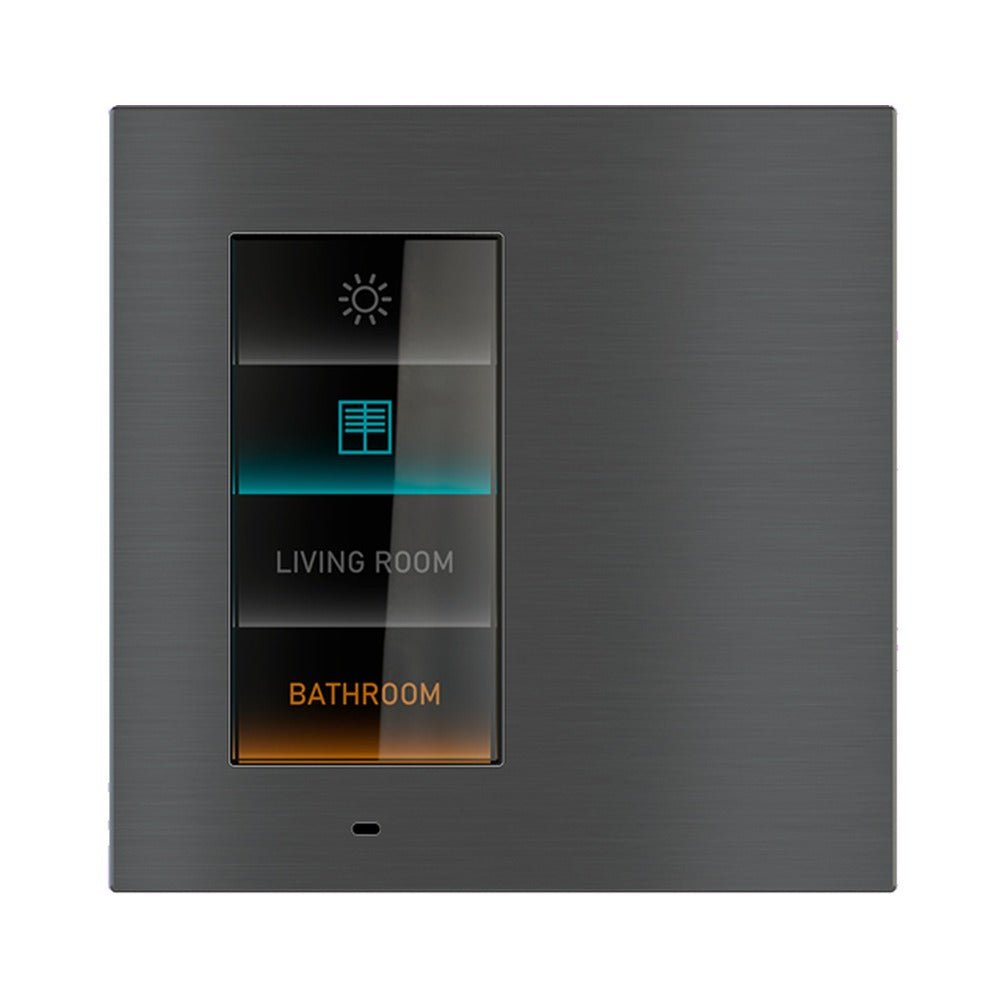Ekinex Signum KNX virtual pushbutton with 2.65-inch touch display EK-EV3-TP – assembled device