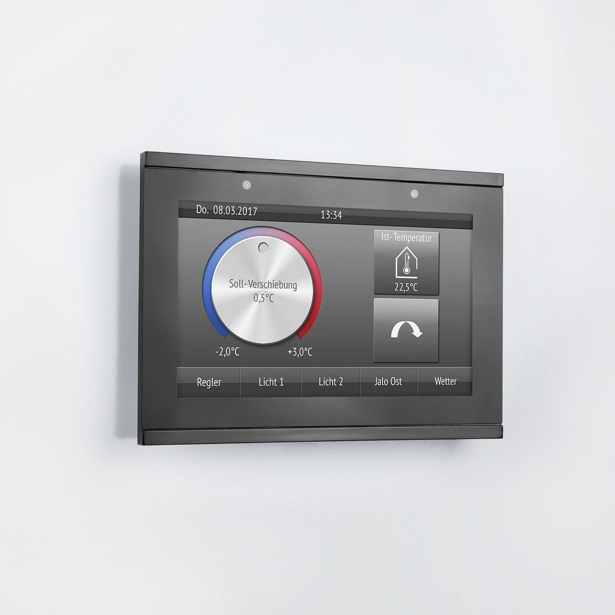 Elsner Corlo Touch KNX 5in, black/black