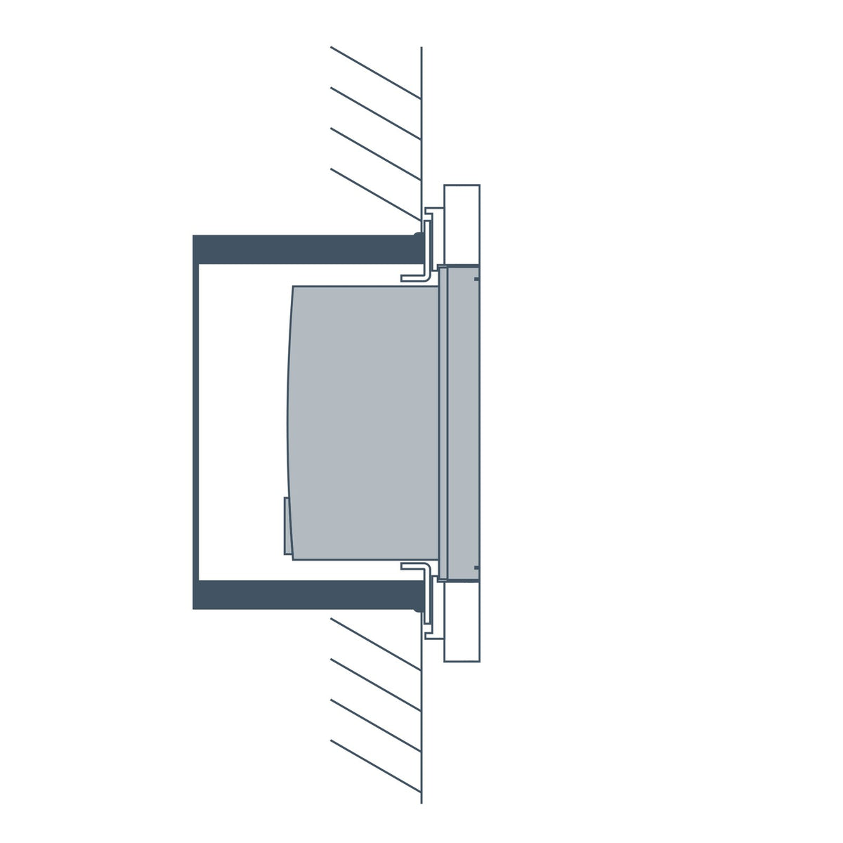 Elsner KNX AQS/TH-UP gl, pure white