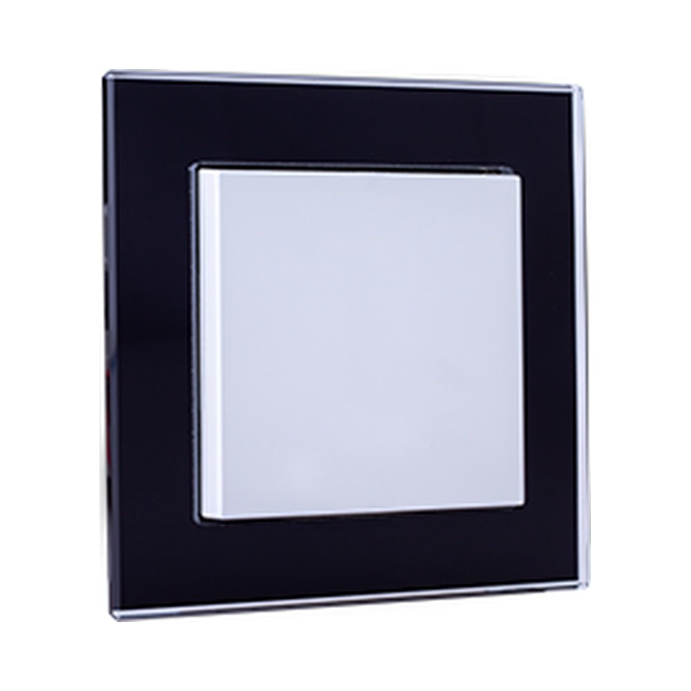 Glass frame 1-fold Fusion: black glossy by Weinzierl