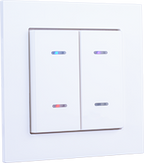 Double rocker: white glossy by Weinzierl