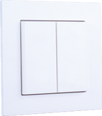 Double rocker: white glossy by Weinzierl